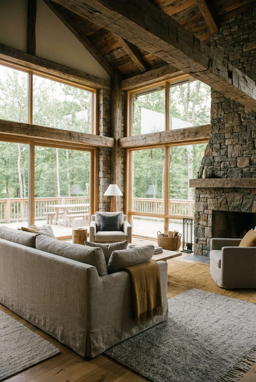 Загородный дом с натуральными материалами