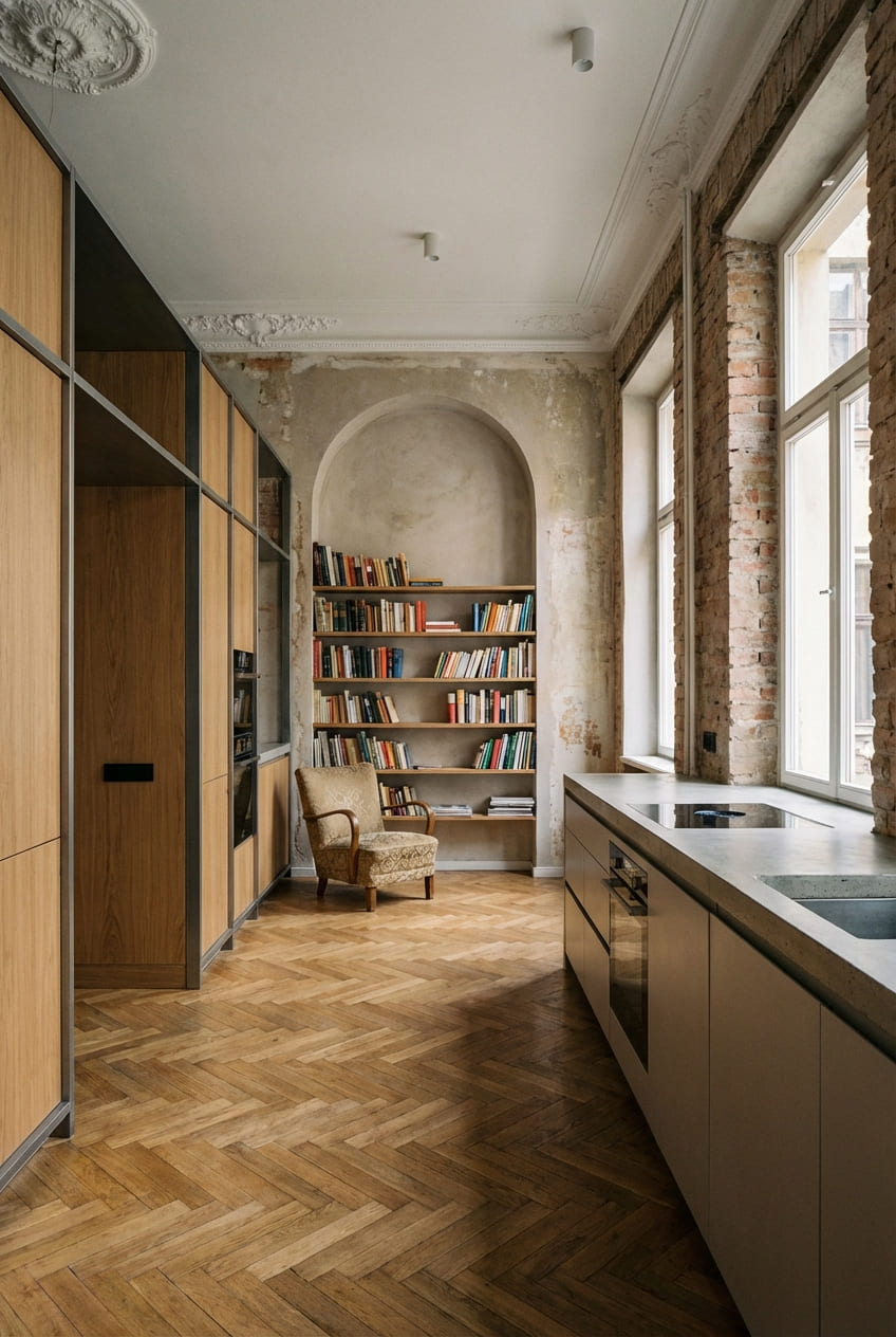 Редизайн старой квартиры с сохранением планировки