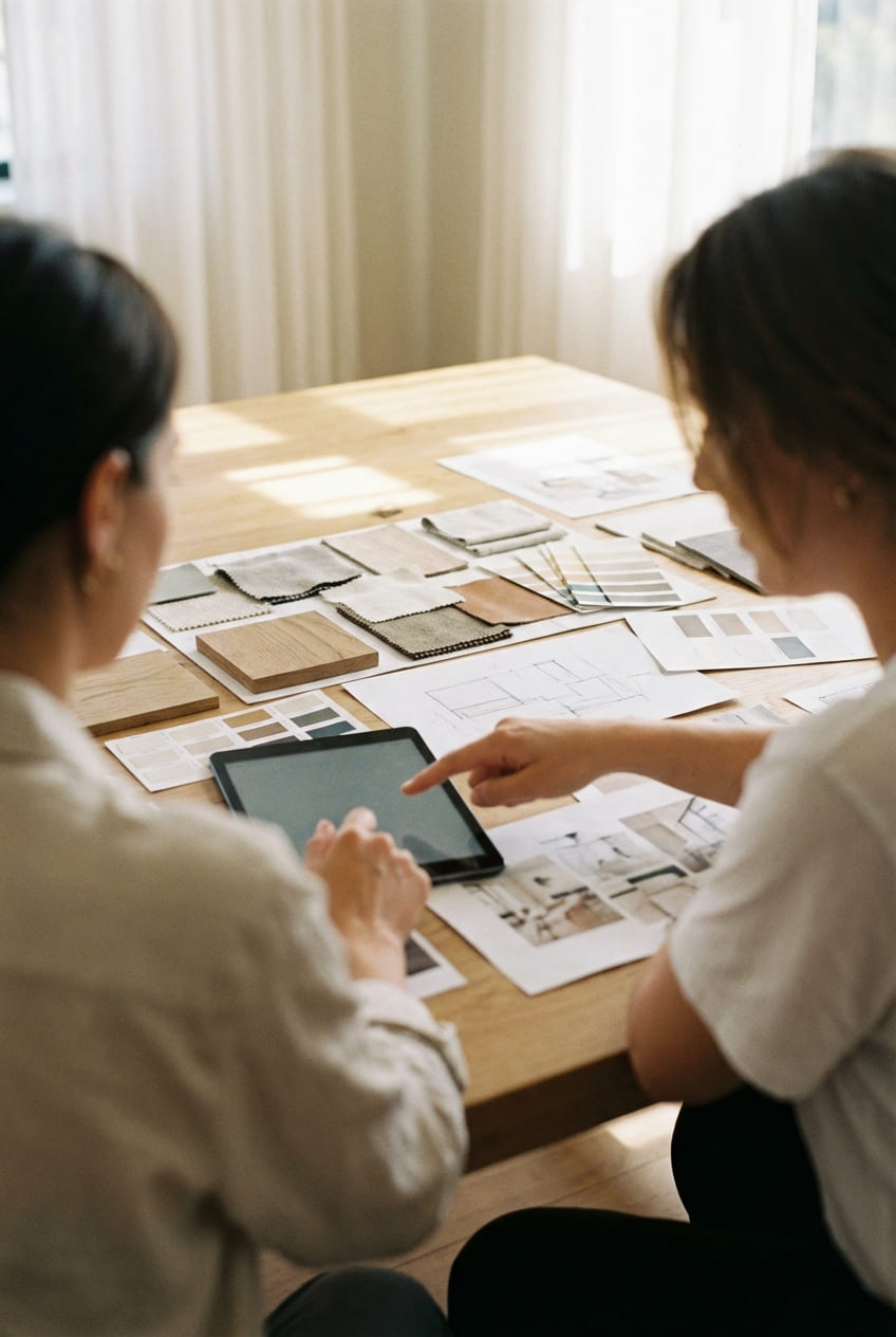 Процесс разработки интерьерной концепции в студии NOVAÜNİ